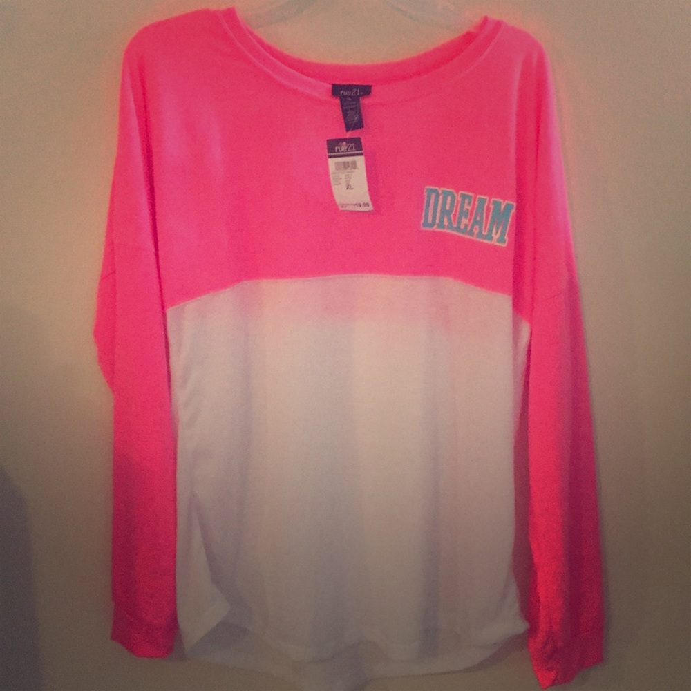 Neon drop yolk long sleeve tee
